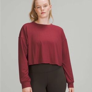 Lululemon Muscle Love Long Sleeve Crop Top